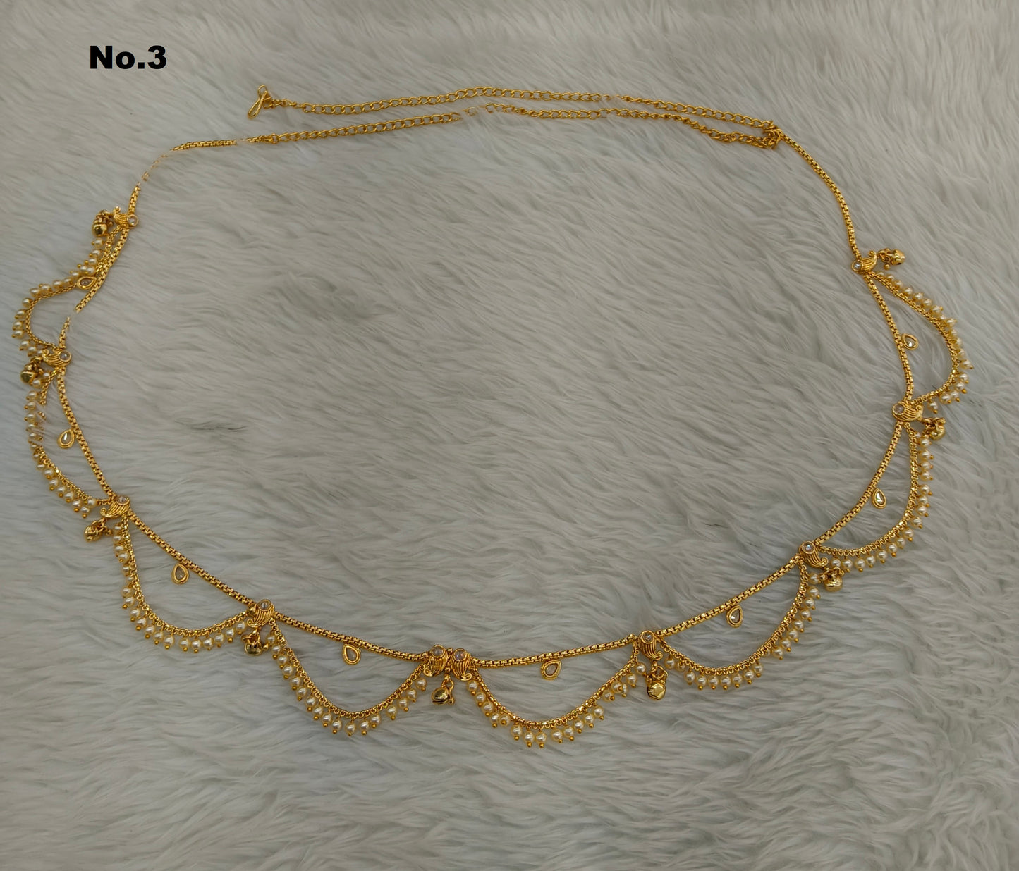 Gold Indian Belly Chain kamarbelt Saree Chain