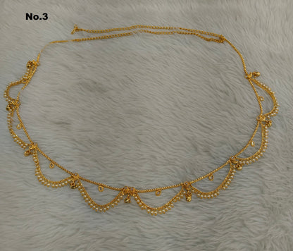 Gold Indian Belly Chain kamarbelt Saree Chain