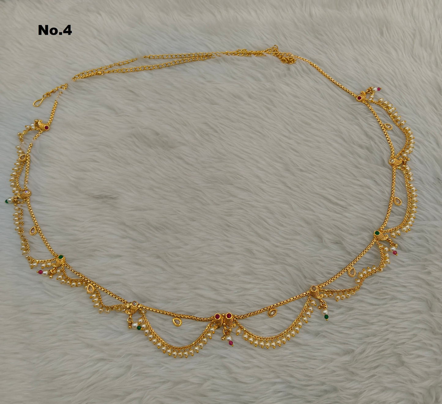 Gold Indian Belly Chain kamarbelt Saree Chain