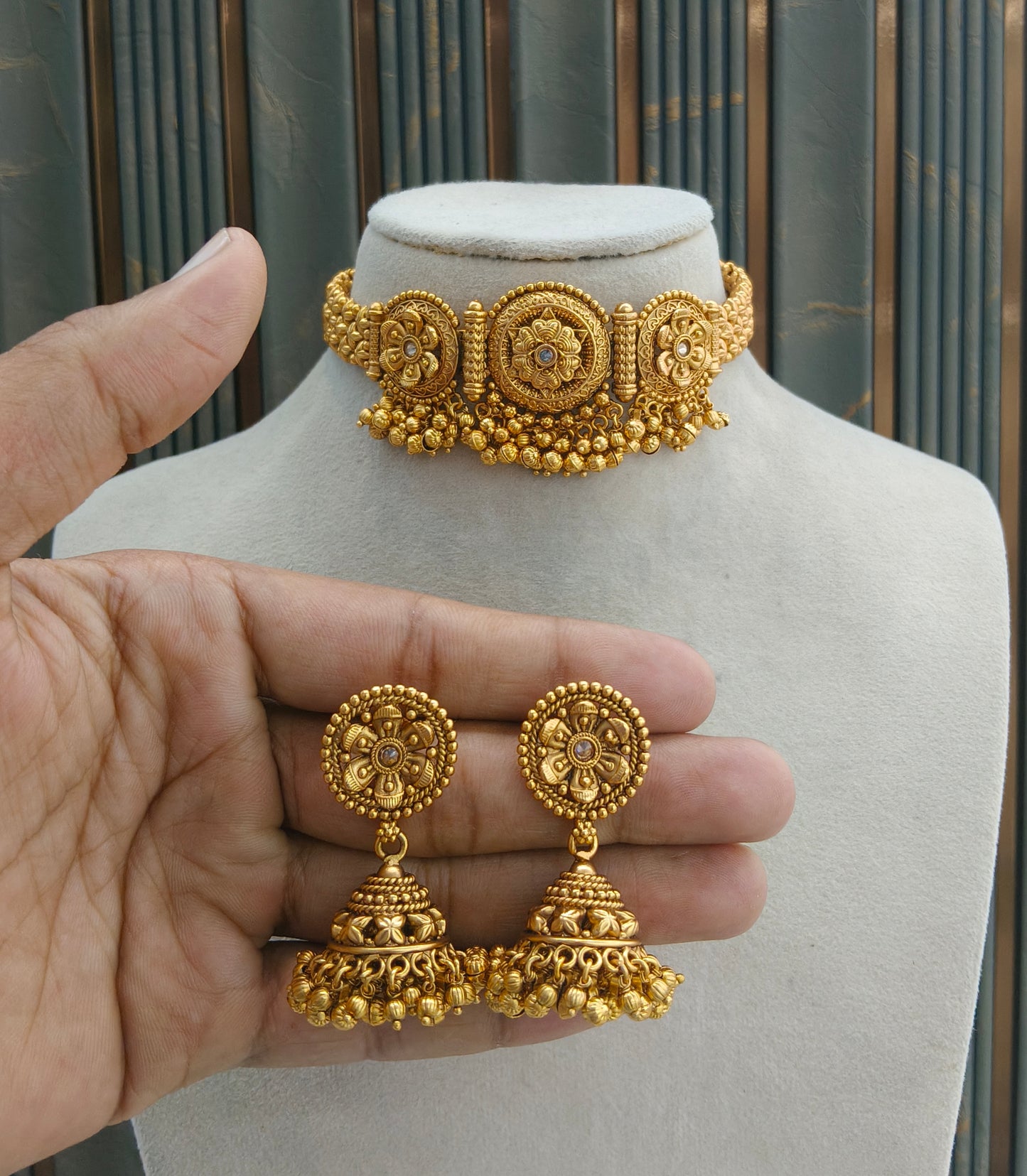 Gold Polki Kundan choker set/ Gold choker May set