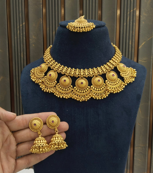 Gold Polki Necklace Jewellery Lucy Set