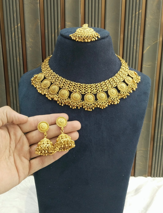 Gold Polki Necklace Jewellery Lucy Set