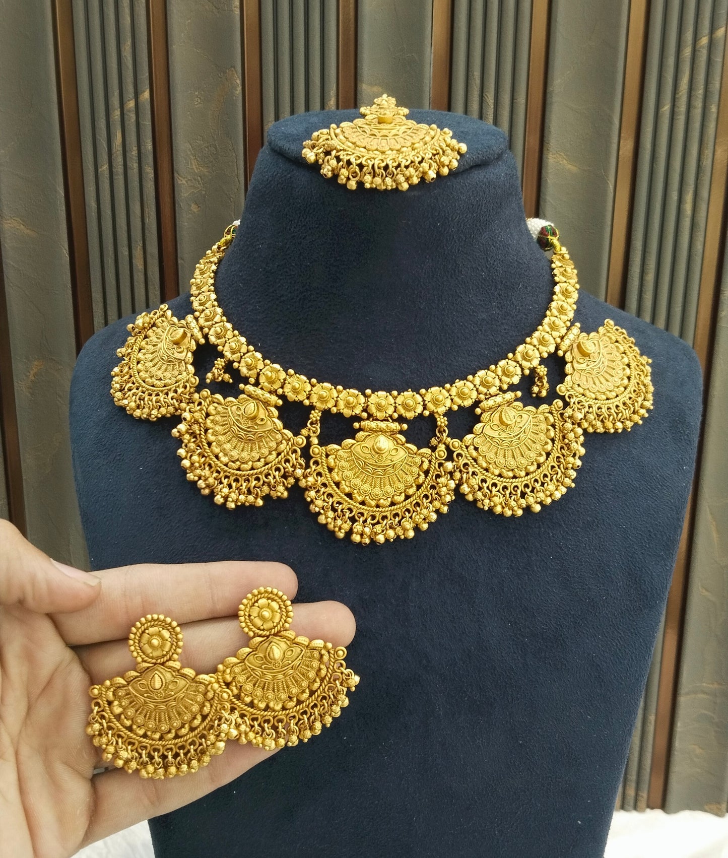 Gold Polki Necklace Jewellery Lucy Set