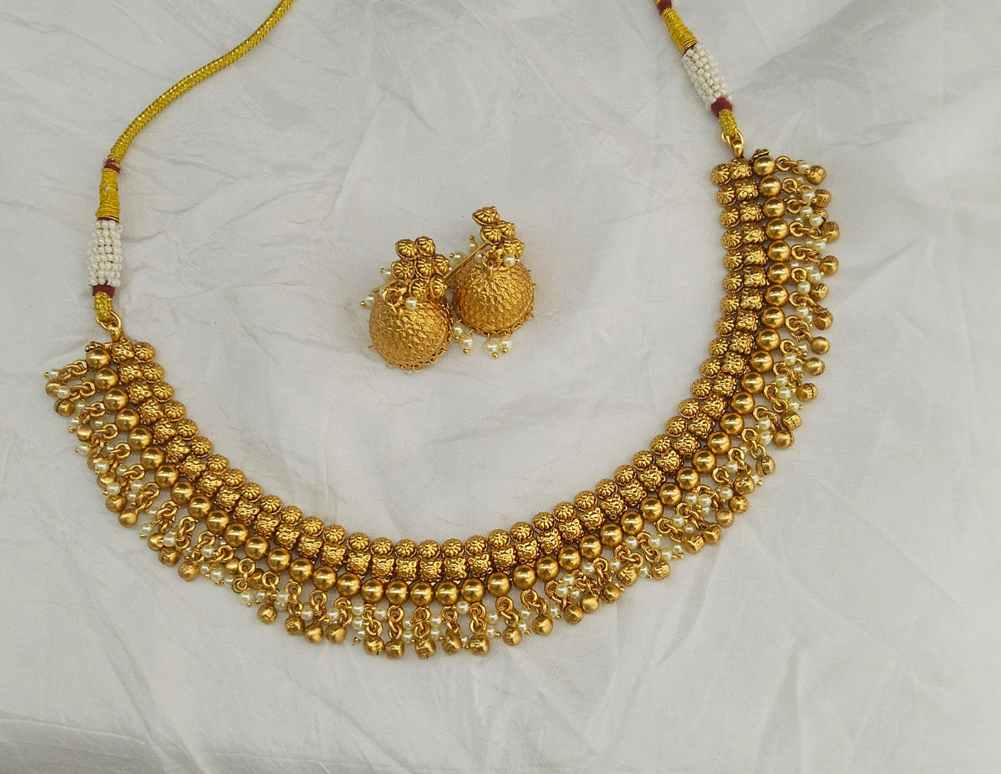 Gold Polki Necklace Jewellery Lucy Set