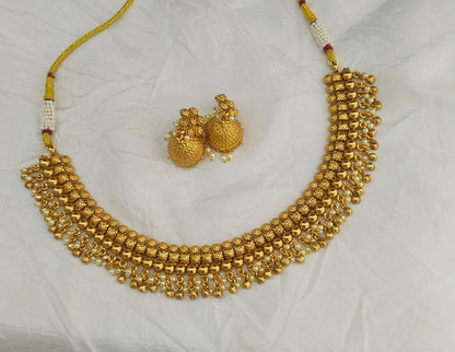Gold Polki Necklace Jewellery Lucy Set