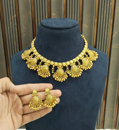 Gold Polki Necklace Jewellery Lucy Set