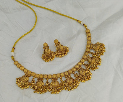 Gold Polki Necklace Jewellery Lucy Set