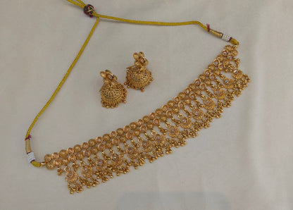 Gold polki Choker set Indian Jayla Jewellery