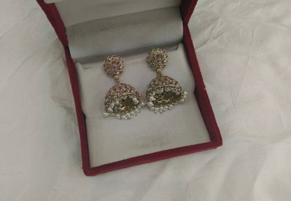 Antique Gold Bollywood Ren Indian Earrings