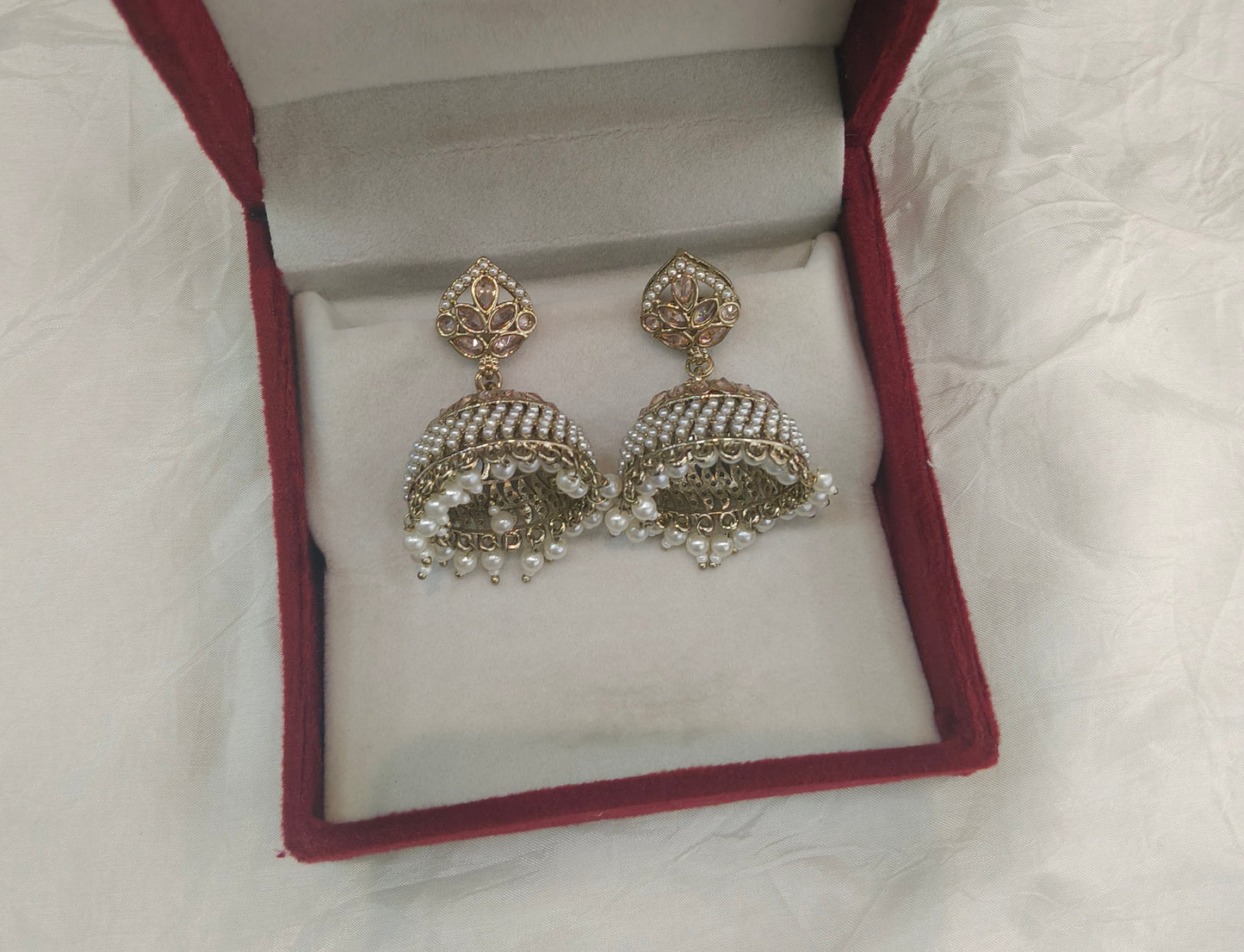 Antique Gold Bollywood Ren Indian Earrings