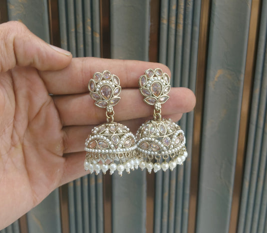 Antique Gold Bollywood Ren Indian Earrings