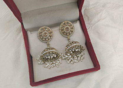 Antique Gold Bollywood Rin Indian Earrings
