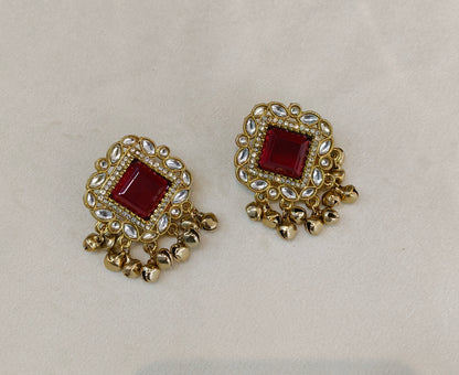Antique Gold Bollywood Rini Indian Earrings