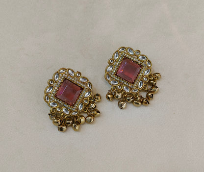 Antique Gold Bollywood Rini Indian Earrings