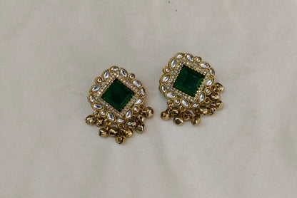 Antique Gold Bollywood Rini Indian Earrings