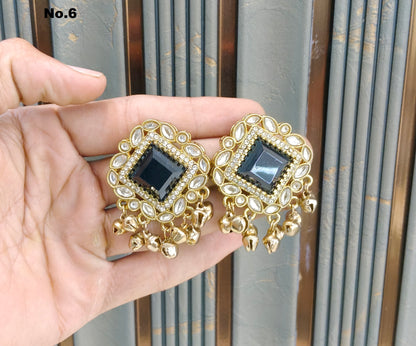 Antique Gold Bollywood Rini Indian Earrings