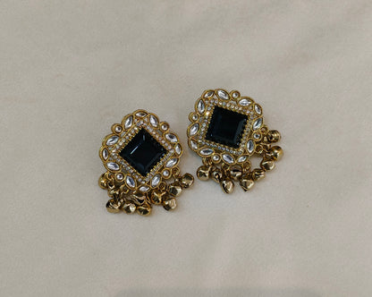 Antique Gold Bollywood Rini Indian Earrings