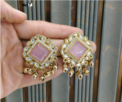 Antique Gold Bollywood Rini Indian Earrings