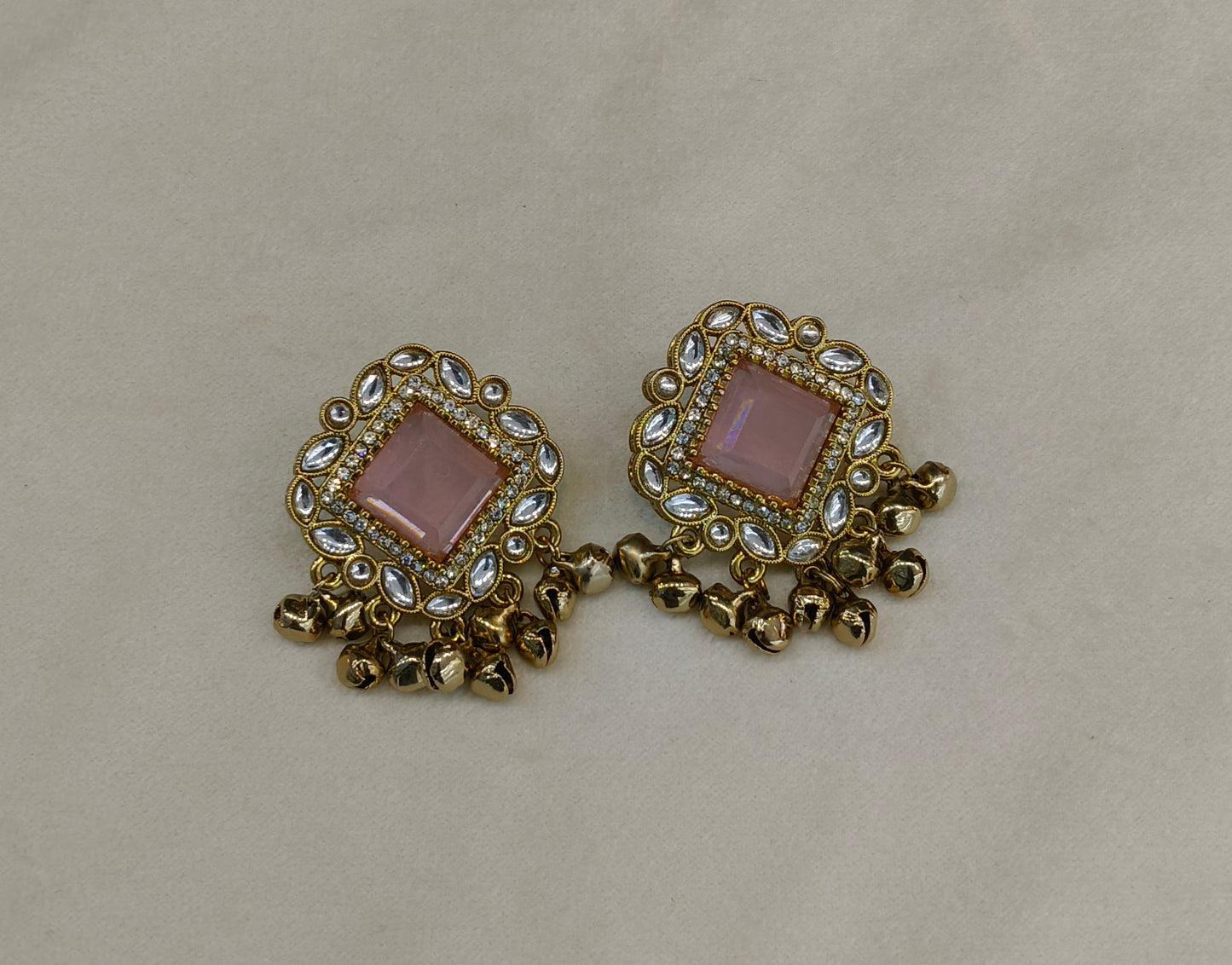 Antique Gold Bollywood Rini Indian Earrings