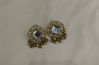 Antique Gold Bollywood Rini Indian Earrings