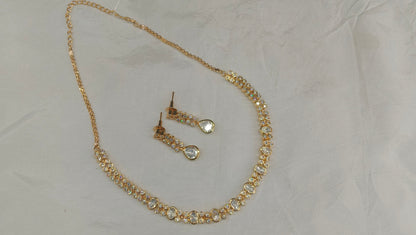 Gold Kundan Necklace Indian Jewelry Eiko Set
