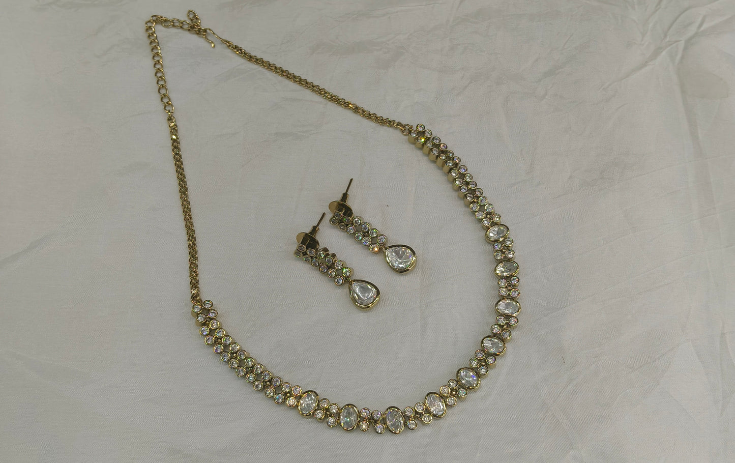 Antique Kundan Necklace Indian Jewelry Eiko Set