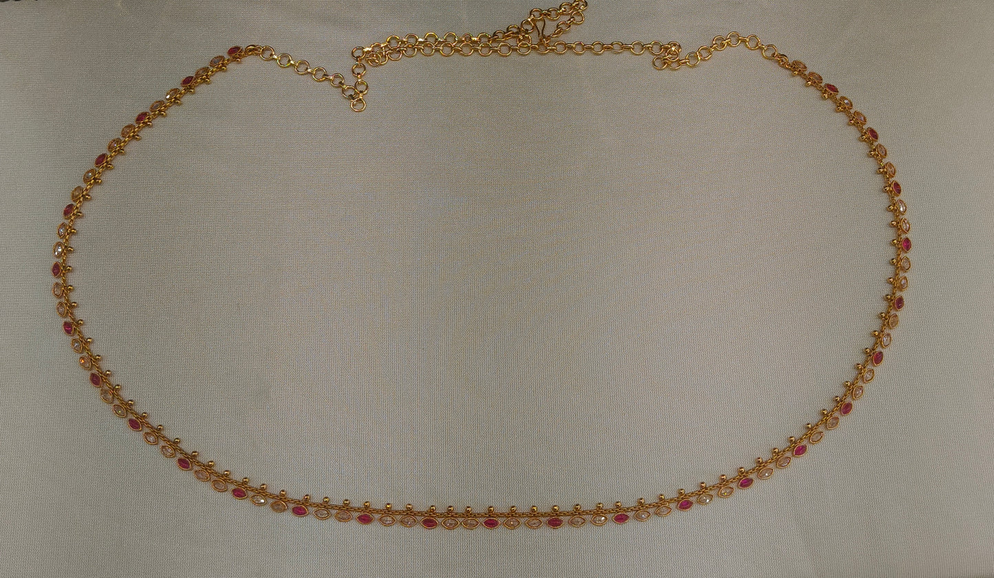 Gold Belly chain indian kamarbelt Myra saree chain