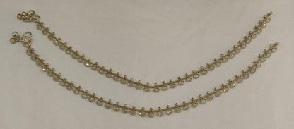 Antique Gold Anklet Noa Jhanjar Payal Indian Jewellery