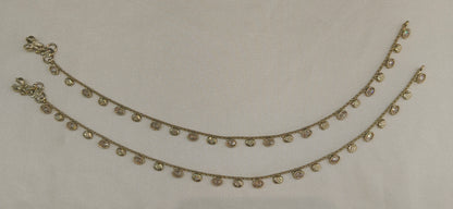 Antique Gold Anklet Amy Jhanjar Payal Indian Jewellery