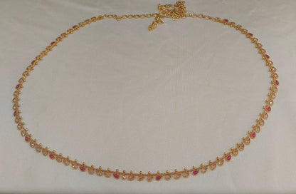 Gold Belly chain indian kamarbelt Dhanvi saree chain