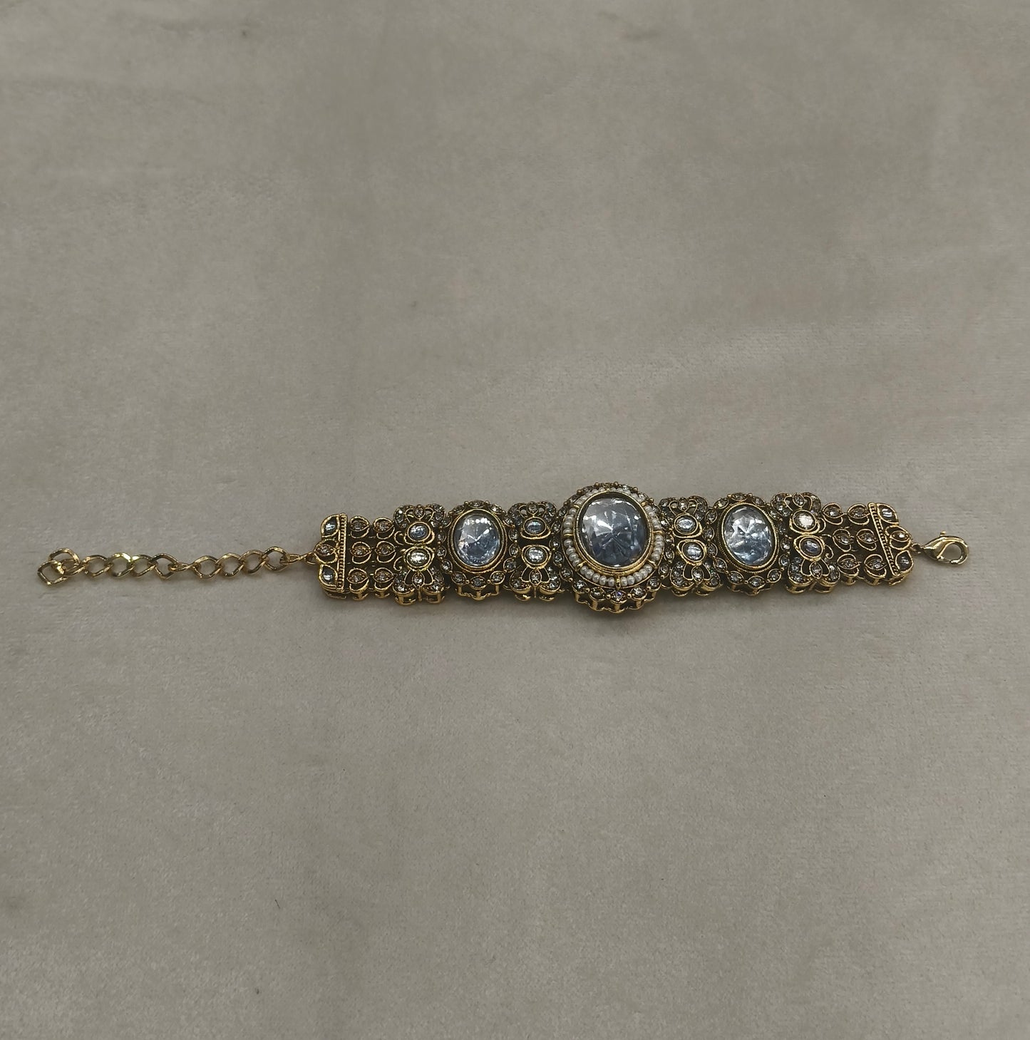 Indian Kundan Hand Bracelets Junia Jewellery