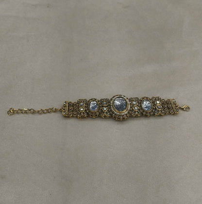 Indian Kundan Hand Bracelets Junia Jewellery