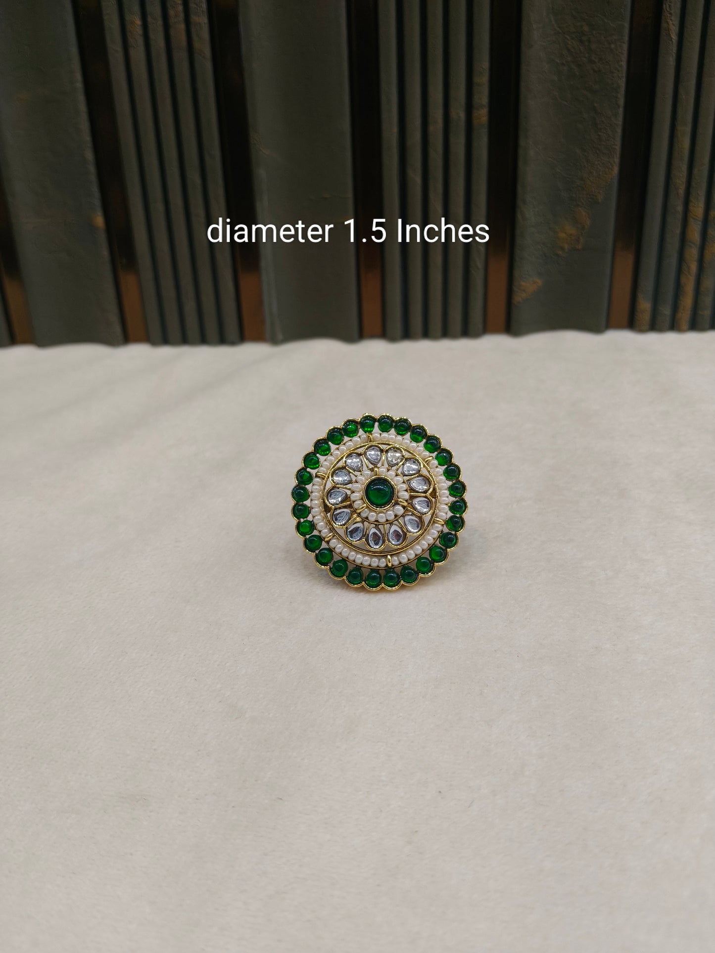 Kundan Adjustable Maira Indian Finger Rings