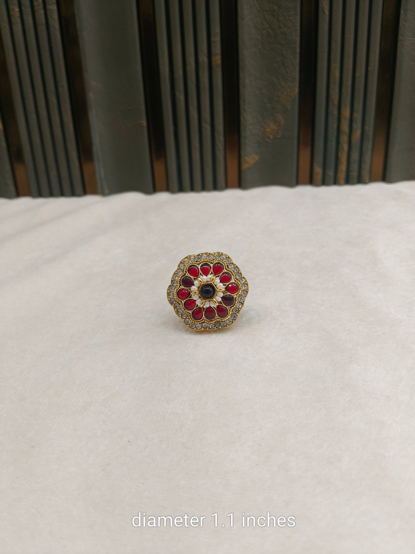 Kundan Adjustable Malati Indian Finger Rings