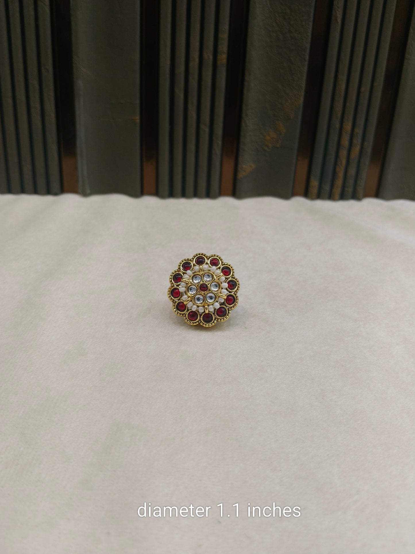 Kundan Adjustable Yasim Indian Finger Rings
