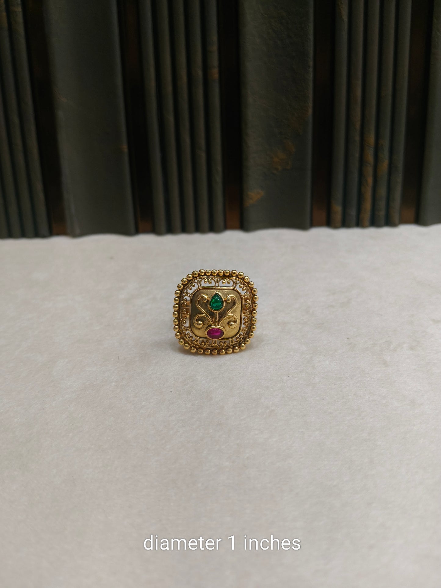 Gold Cocktail Misaki Indian Finger Rings
