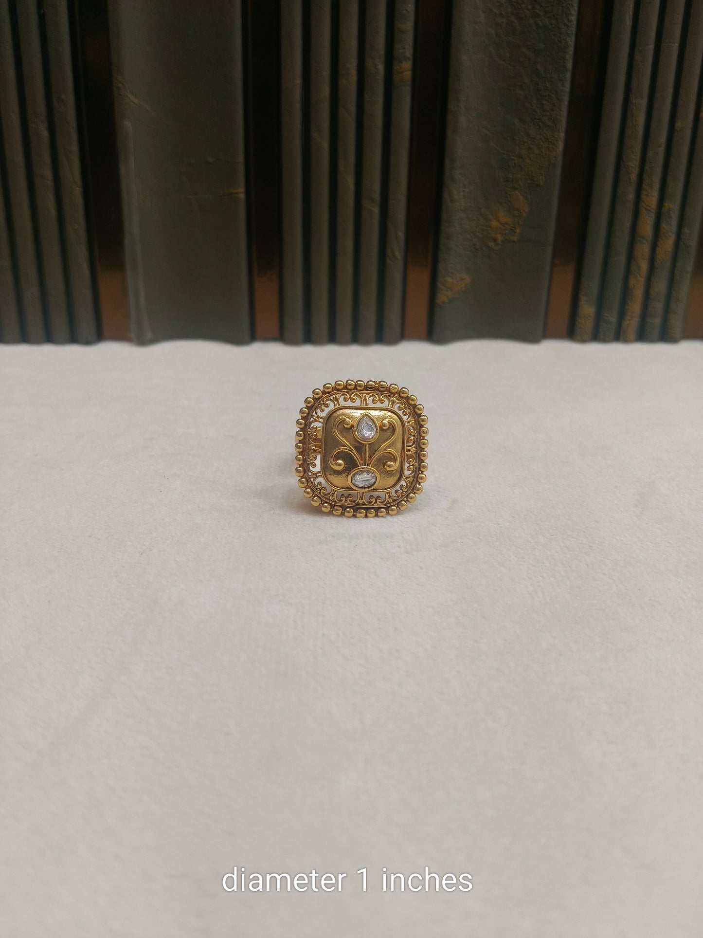 Gold Cocktail Misaki Indian Finger Rings