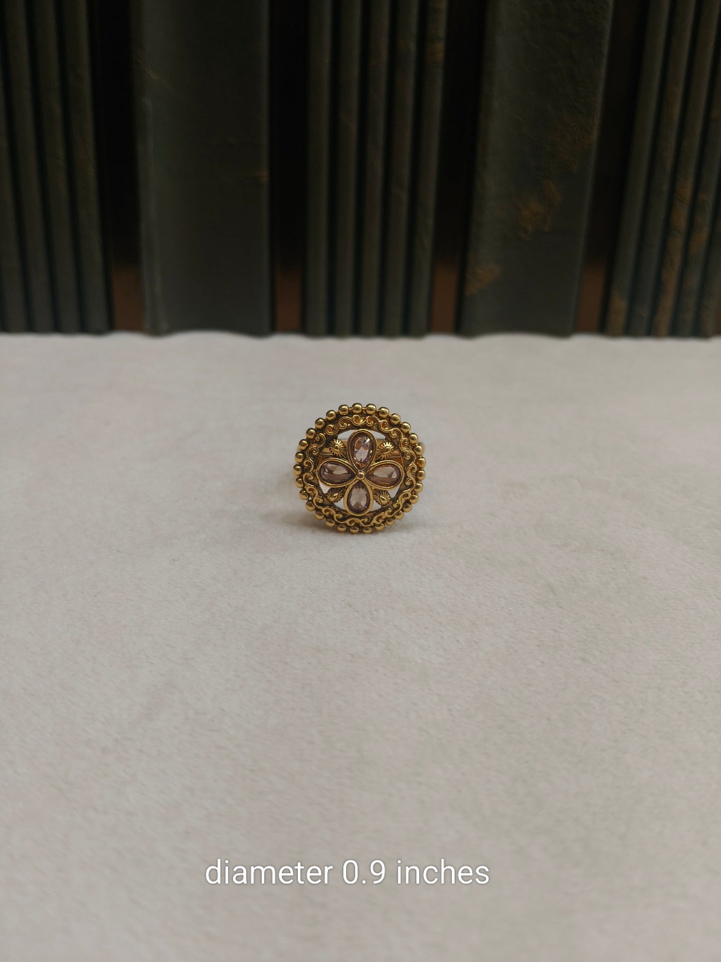 Gold Cocktail Misha Indian Finger Rings