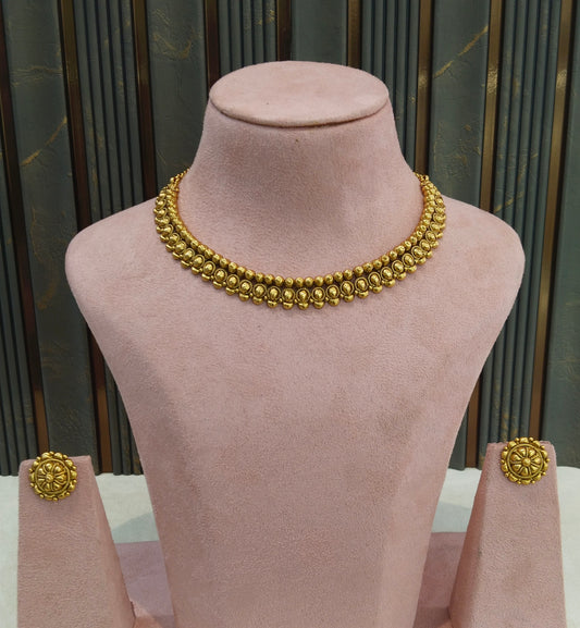 Gold polki Necklace set/ Gold Necklace Romy set