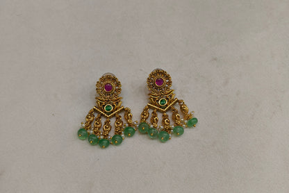 Gold Polki niha Earrings