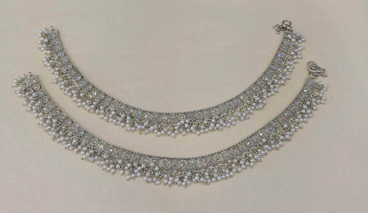 Silver Anklet Jhanjar Payal Heer Indian Jewellery
