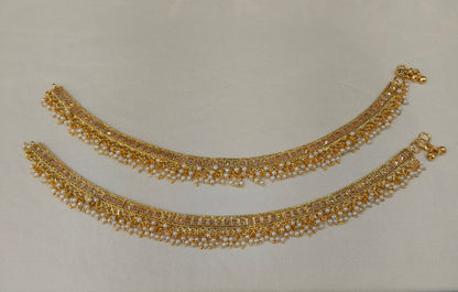 Gold Anklet Jhanjar Payal Heer Indian Jewellery