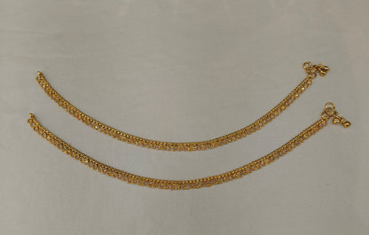 Gold Anklet Jhanjar Payal Heer Indian Jewellery