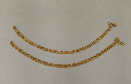 Gold Anklet Jhanjar Payal Heer Indian Jewellery