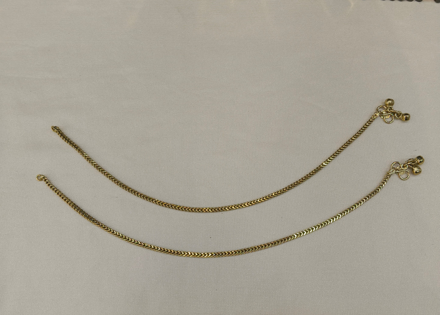 Antique Gold Anklets Jhanjar Payal Heer Indian Jewellery