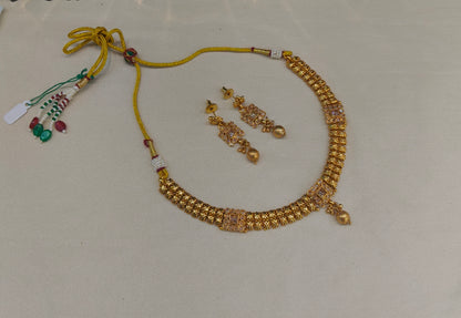 Gold Polki  Necklace Jewellery Juhi Set