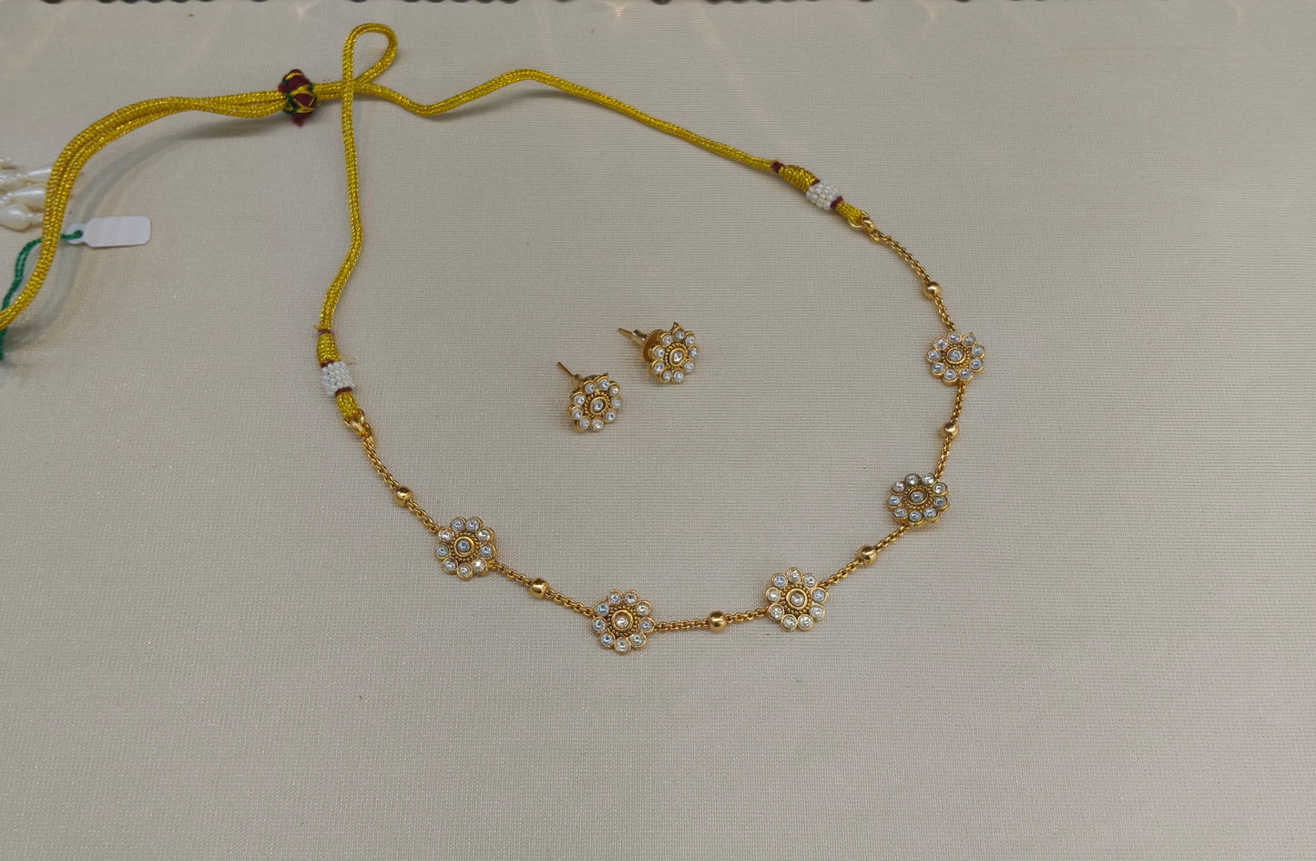 Gold Polki  Necklace Jewellery Juhi Set