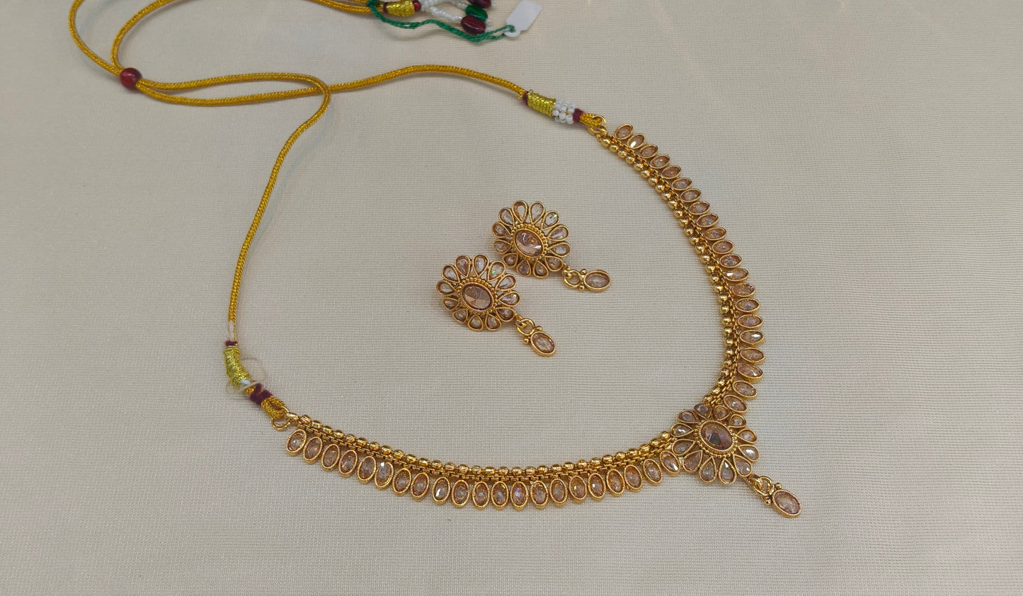 Gold Polki  Necklace Jewellery Juhi Set