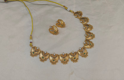 Gold Polki  Necklace Jewellery Juhi Set
