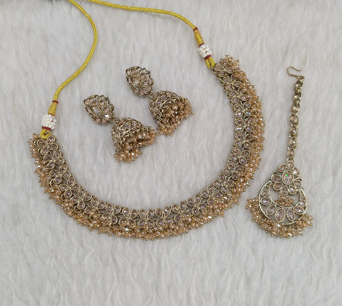 Antique Necklace Indian Jewelry Shuba Set